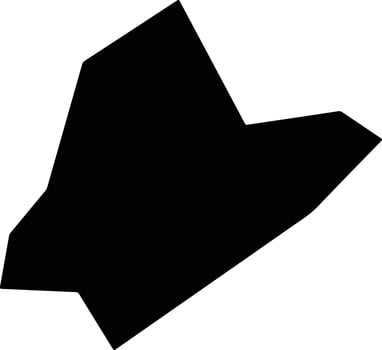 Menoua Cameroon silhouette map vector