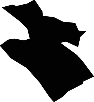 Miklavl na Dravskem polju Slovenia silhouette map vector