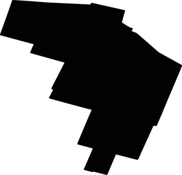 MILOSESTI Romania silhouette map vector