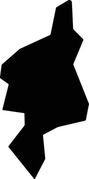 Mirassol Brazil silhouette map vector