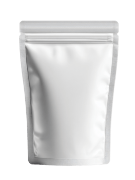Blank Stand-Up Pouch with Zip Lock Closure for Packaging Products png
