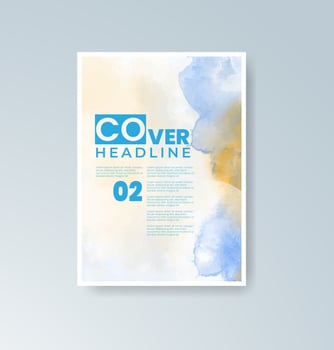Watercolor overlays giving depth and character to cards. vector