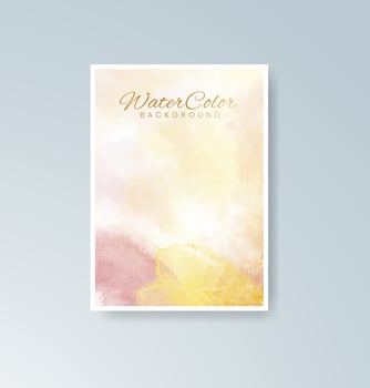 Natural watercolor textures perfect for seasonal greeting cards. vector