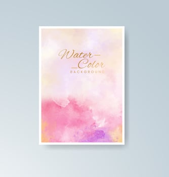 Freeform watercolor cards for expressive communication. vector