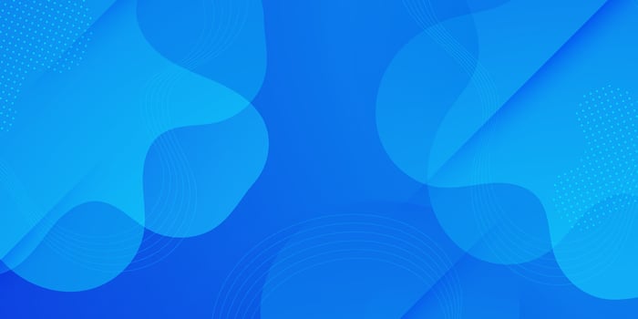 Abstract bright colorful blue background. Wave and fluid pattern banner background. vector