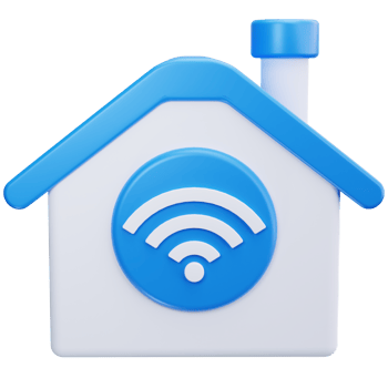 3D Icon Connected Smart Home System png