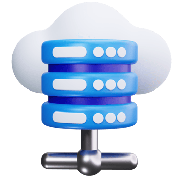 3D Icon Cloud Data Server png