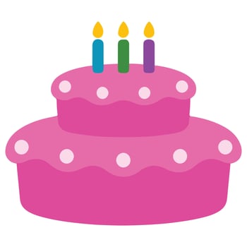 Sweet Bakery Pink Birthday Cake cooking clipart, Kitchen Bakery sublimation design, Bakery Elements design illustration vector