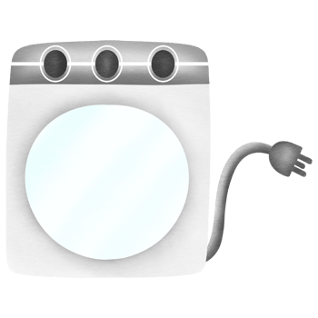 washing machine hand drawn png