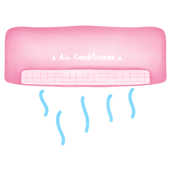 pink air conditioner png