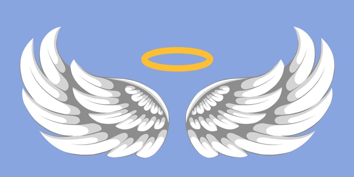 White angel wings illustration vector
