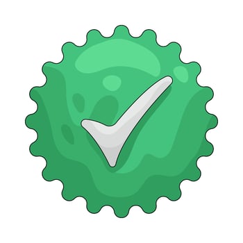 Illustration of Verification Sign vector