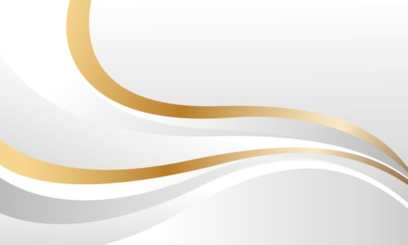 Elegant white and gold luxury wave background. Abstract modern wallpaper vector