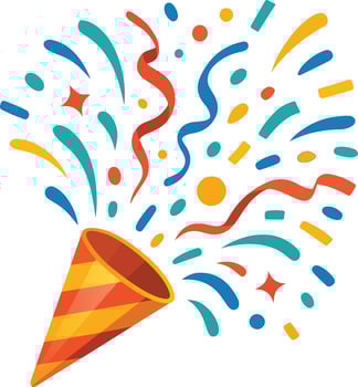 Colorful Confetti Explosion vector
