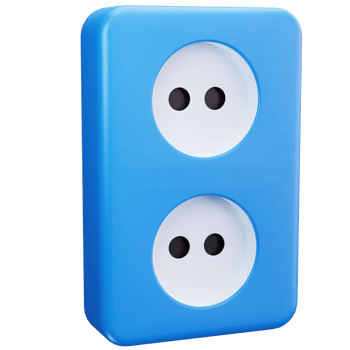 3D Icon Double Electric Socket png