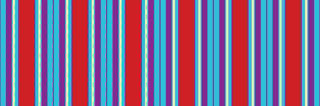 Wallpaper texture lines, place stripe background vertical. Inspiration pattern textile fabric seamless in cyan and mauveine colors. vector