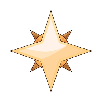 gold star medal vector