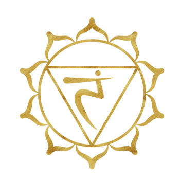 Solar Plexus chakra Manipura with golden texture and Sanskrit letters in the center. Healing energy balance. Hand-drawn watercolor illustration. Ethnic Indian pattern png