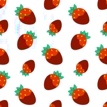 Adorable and Cute Strawberry Pattern Perfect for Fun and Creative Designs in Various Projects vector