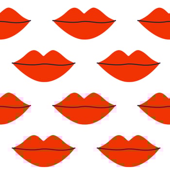 This is a Stylish Red Lips Pattern that is ideal for Fashion and Beauty Design projects vector