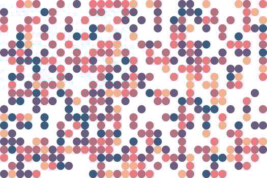 Dotted colorful mosaic seamless background designed for eye-catching and fun visuals vector