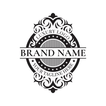 luxury brand logo template. vector