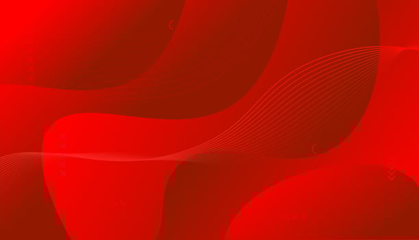 Red Gradient abstract waves background vector