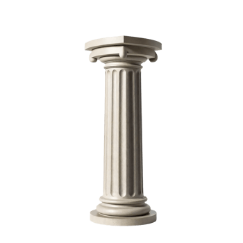 A tall column with a white base png