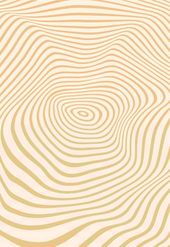 Trippy wavy yellow line groovy pattern or print vector