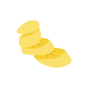 Pieces of Delicious Bananas. vector