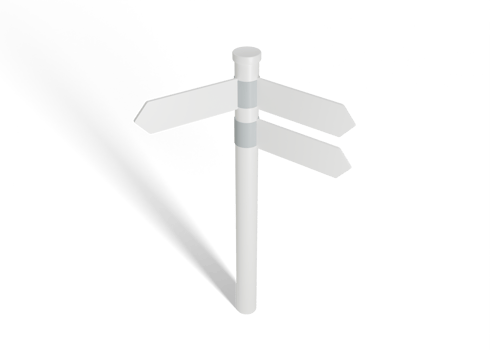 Wayfinding Sign for Logo Presentation png
