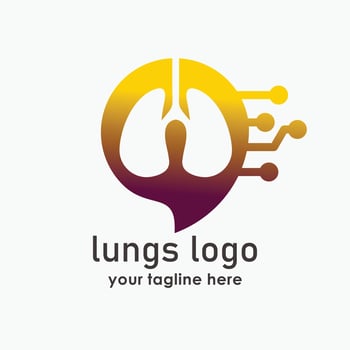 lungs consult logo designs for medical and health consult, lungs care logo icon design vector