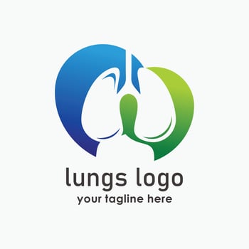 lungs consult logo designs for medical and health consult, lungs care logo icon vector