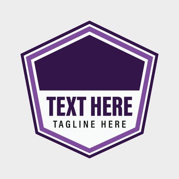 Elegent Purple Color Shield Logo Design - Modern Plumbing Logo Design vector