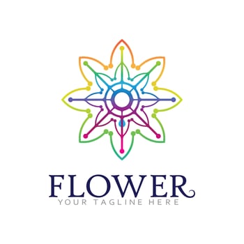 nature Floral Emblem for Natural Products Branding vector