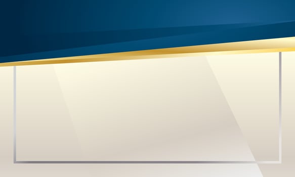Modern blue and gold abstract background vector