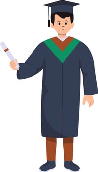 Illustration of Student Graduation vector