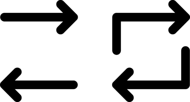 Reload Icons Set with Sync Arrow Rotation vector