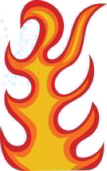 Fire Frame Illustration. vector