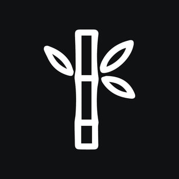 Elegant Bamboo Stalk Design Asian Inspired Natural Simplicity vector