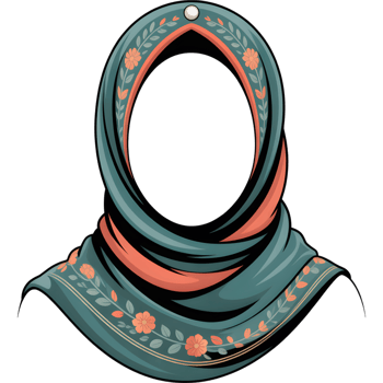 Woman Wearing a Hijab Illustration png