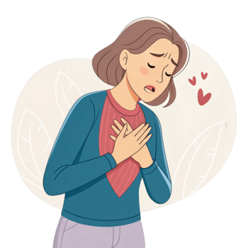 Woman Feeling Unwell Cartoon png