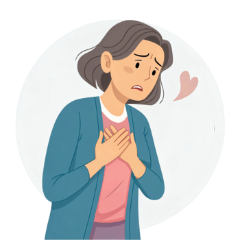 Human with Heart Ache Clipart png