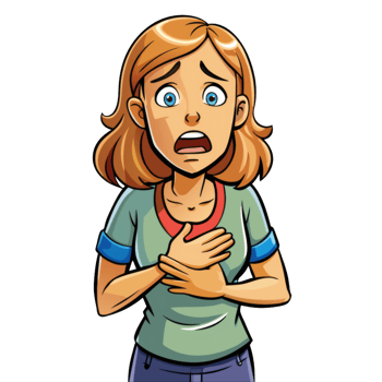 Person Experiencing Chest Pain png