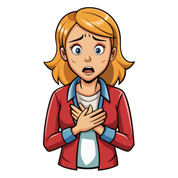 Adult Female Chest Discomfort png