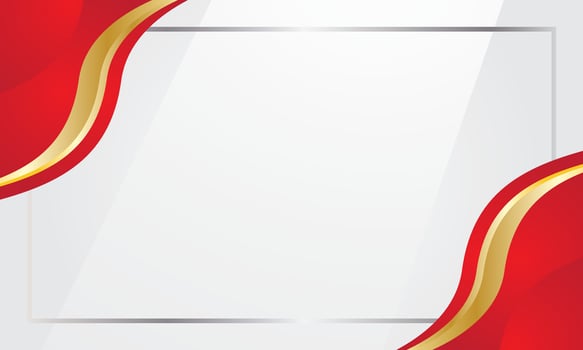 Luxurious background with elegant red waves vector