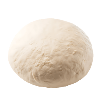 Homemade Pizza Dough Ball Freshly Prepared png
