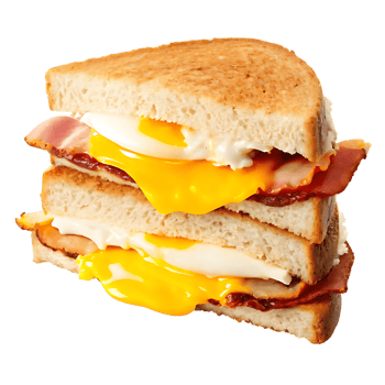 Bacon Egg and Cheese Sandwich with Toasted Bread png