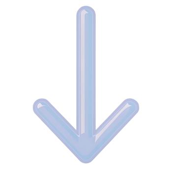 Light Blue Down Arrow Icon with Transparent Background png