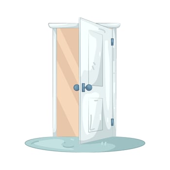 Open Door Illustration vector